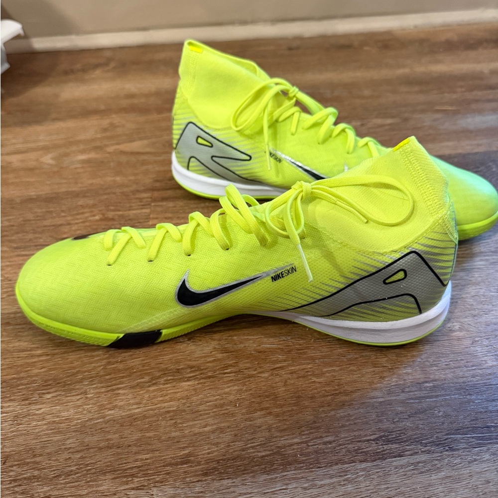 Nike Mercurial Superfly 7 Academy IC Volt Indoor Soccer Shoes Mens 9 - Picture 4 of 8